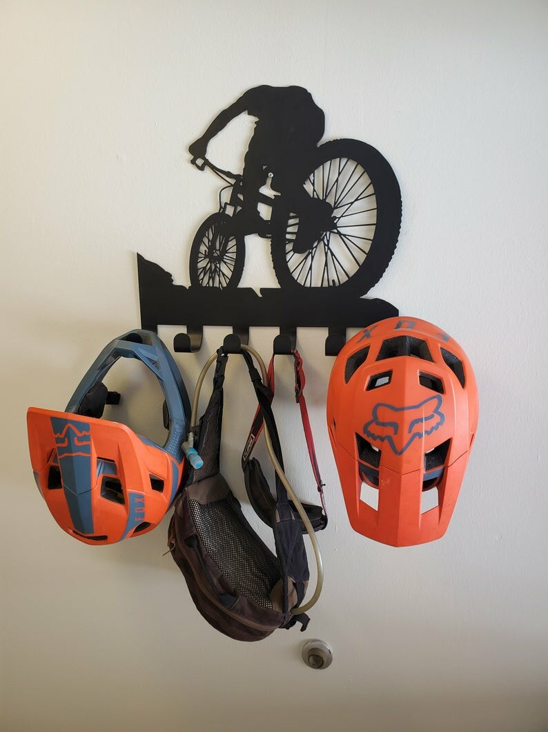 Bagażnik do rowerów górskich/metalowa dekoracja ścienna